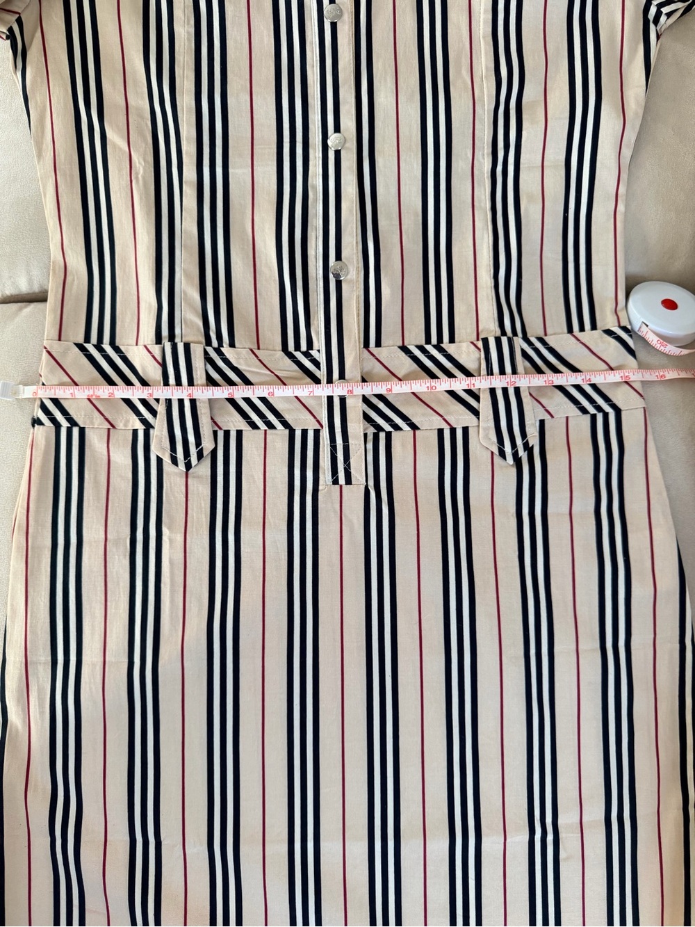 NWT Burberry Shirt Dress in Nova Check Colors - Picture 7 of 12